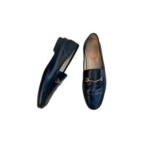 Sam Edelman Loraine Black Leather Bit Loafers Gold Buckle Gucci Alternative